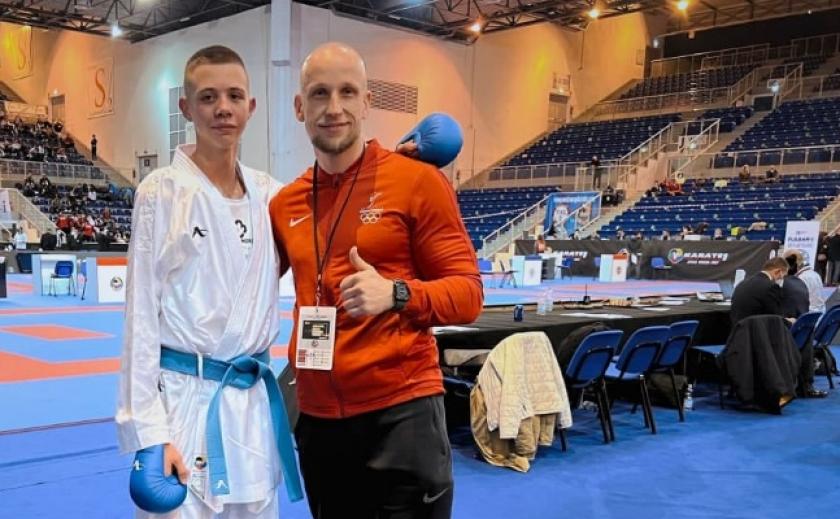 Олег Кинаш из Запорожья стал вице-чемпионом Karate 1-Youth League в Италии