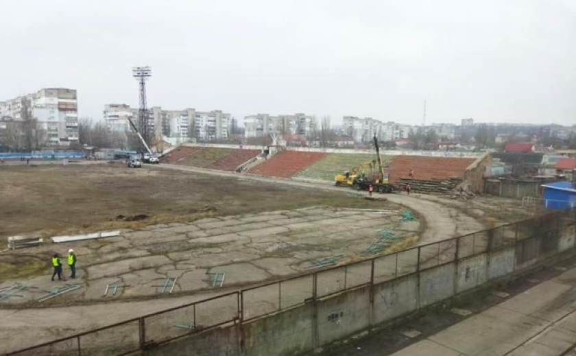 В Бердянске начали строить урбан-парк на месте стадиона «Торпедо»