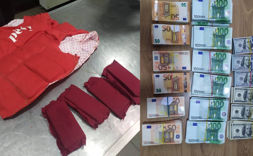 «Хенд-мейд» жилет з доларами та євро: Прикордонники затримали жінку з автобуса «Енергодар-Варшава» за нелегальне перевезення валюти