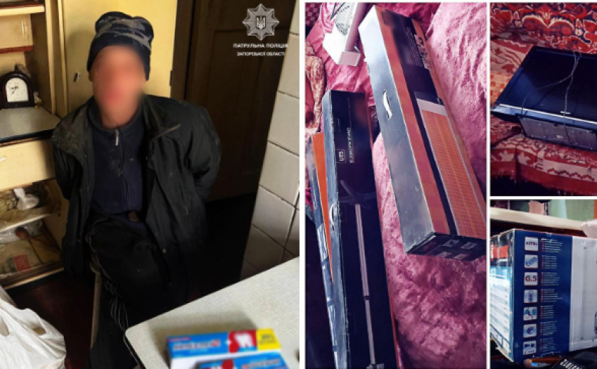Проник до будинку та не встиг вилізти: у Запоріжжі затримали 50-річного крадія