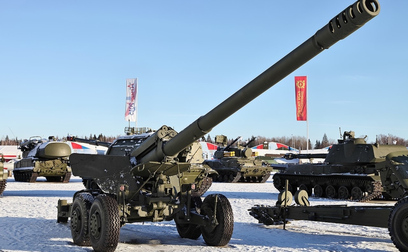 У Запорізькій області наші захисники знищили російську гармату «Гіацинт-Б»