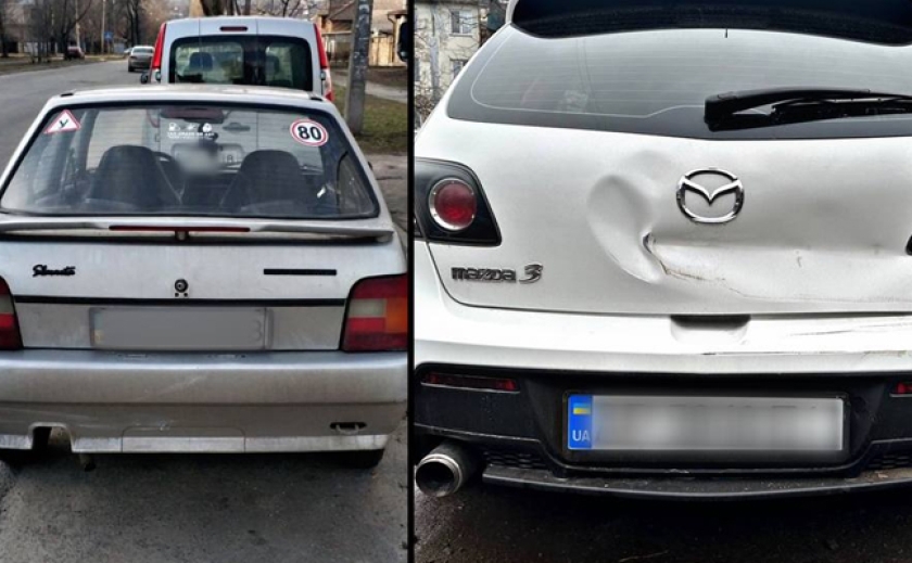 В’їхала в «Mazda» та втекла: В Запоріжжі поліцейські розшукали водійку «ЗАЗ» з підробленим водійським посвідченням