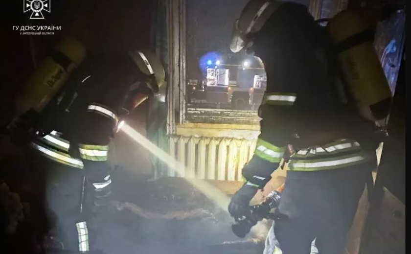 У Запоріжжі під час пожежі врятували чоловіка – власника квартири