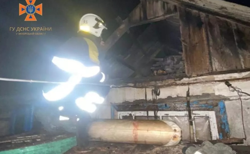 Зайнялися домашні речі у будинку та гараж: рятувальники Запоріжжя приборкали загоряння