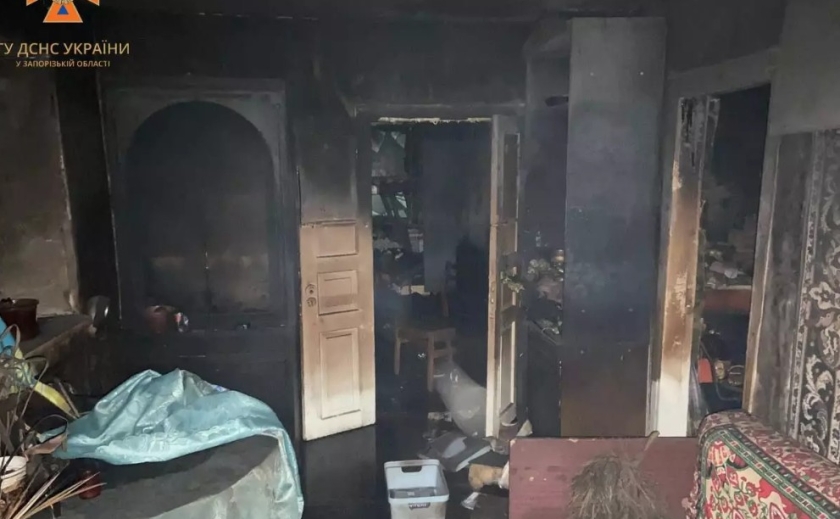 У Запорізькому районі під час пожежі у будинку загинула літня жінка