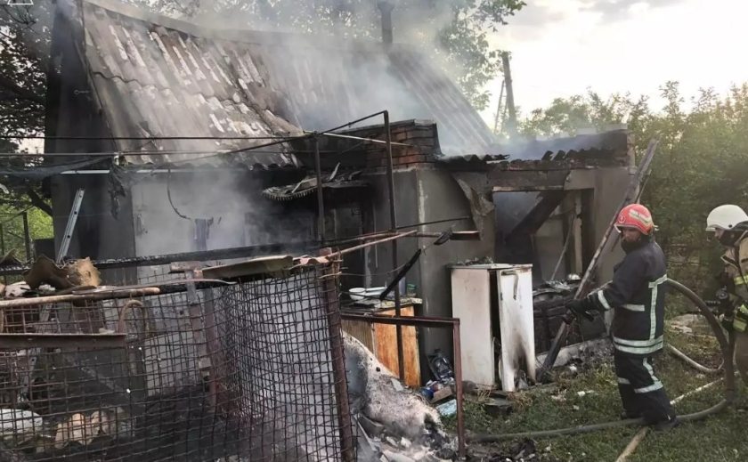 У Запорізькому районі через загоряння сухої трави вогонь знищив 8 господарчих споруд