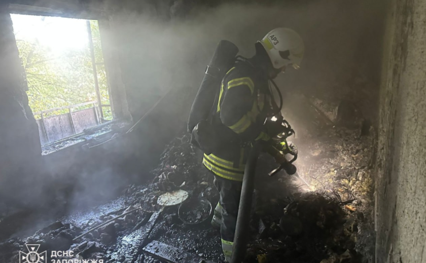 Запорізькі вогнеборці врятували двох людей на масштабній пожежі у багатоповерхівці