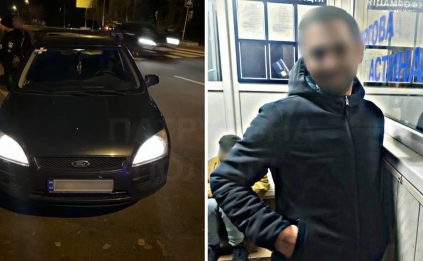 У Запоріжжі нетверезий керманич, позбавлений права керування, з підробленим водійським, проїхав на червоний сигнал світлофора й влаштував перегони