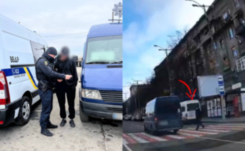 Патрульні Запоріжжя притягнули до відповідальності водія маршртуки, який порушив ПДР