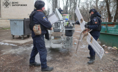 У Запоріжжі сапери ДСНС вилучили залишки російського безпілотника