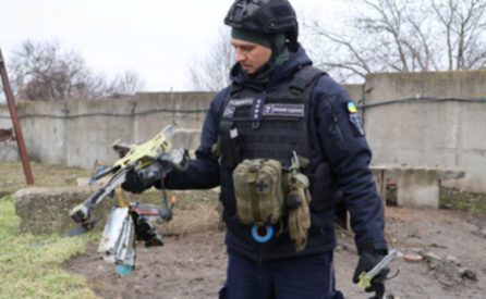 У Запоріжжі сапери ДСНС знешкодили залишки ворожого дрона