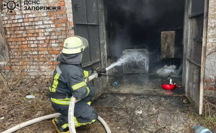 У Запоріжжі через займання генератора сталася пожежа у побутовому приміщенні