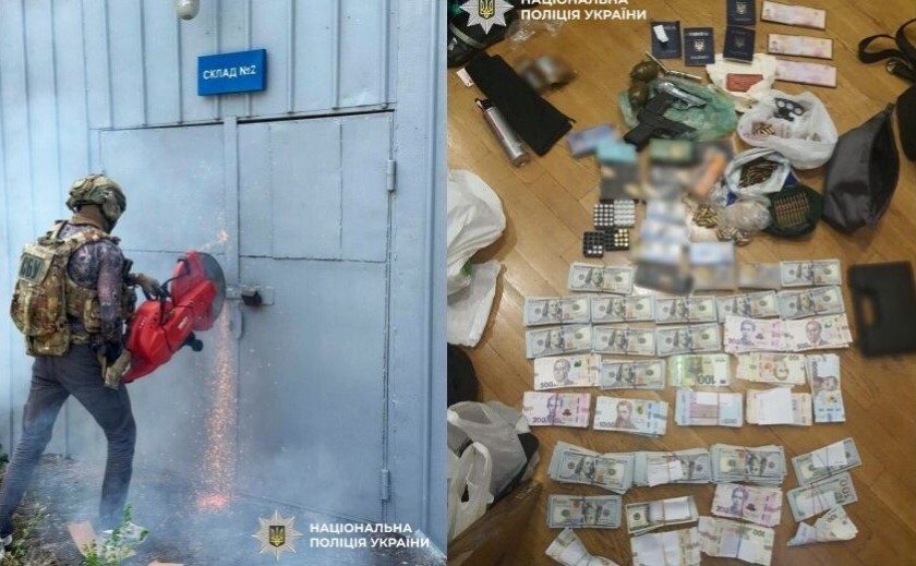 Арсенал зброї та мільйони готівки: правоохоронці Запоріжжя викрили злочинну групу